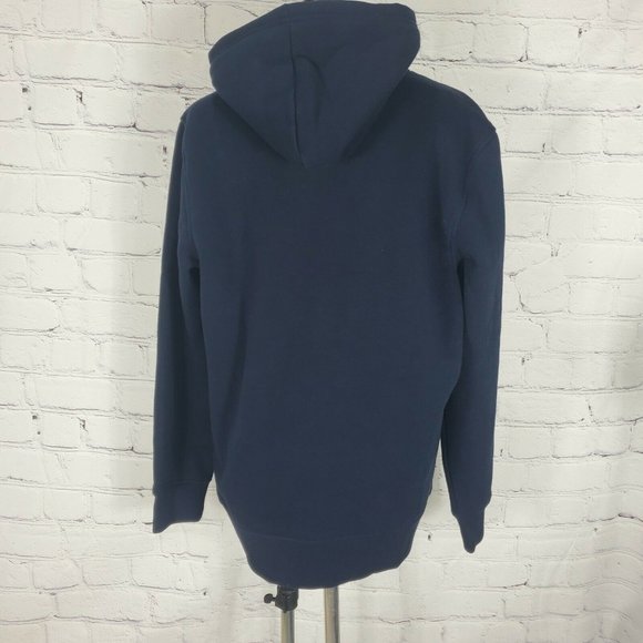Tommy Hilfiger Men's Size M Navy Sweatshirt Logo Hoodie - Picture 5 of 8